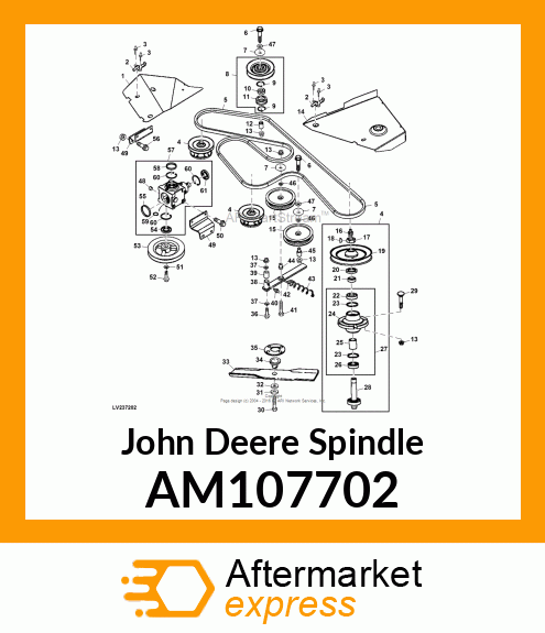 SPINDLE, SPINDLE, ASSEMBLED AM107702