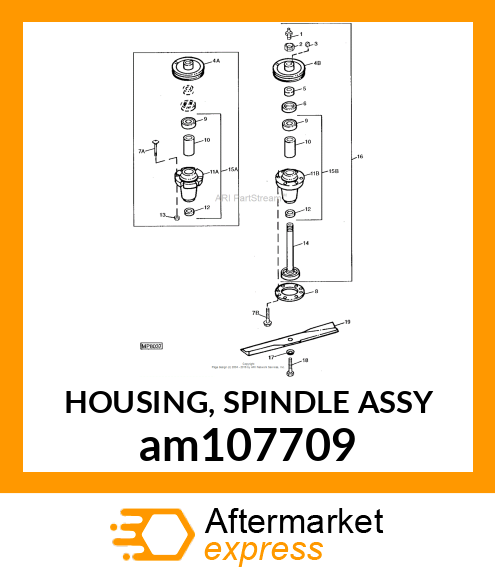 HOUSING, SPINDLE ASSY am107709