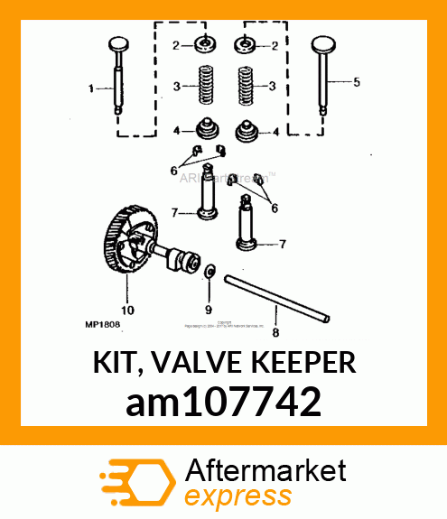 KIT, VALVE KEEPER am107742