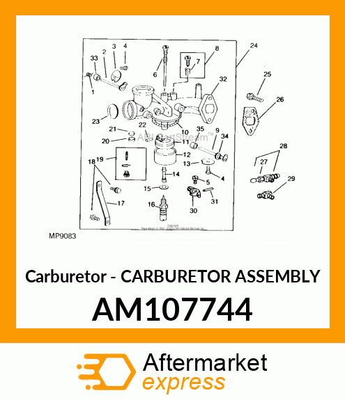 Carburetor - CARBURETOR ASSEMBLY AM107744