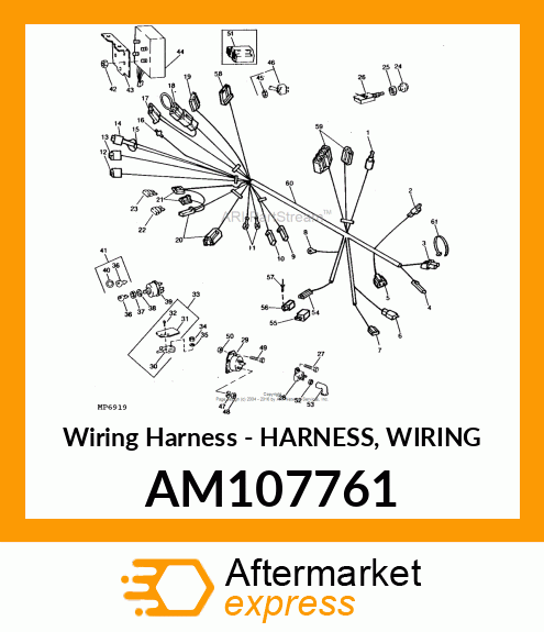 Wiring Harness - HARNESS, WIRING AM107761