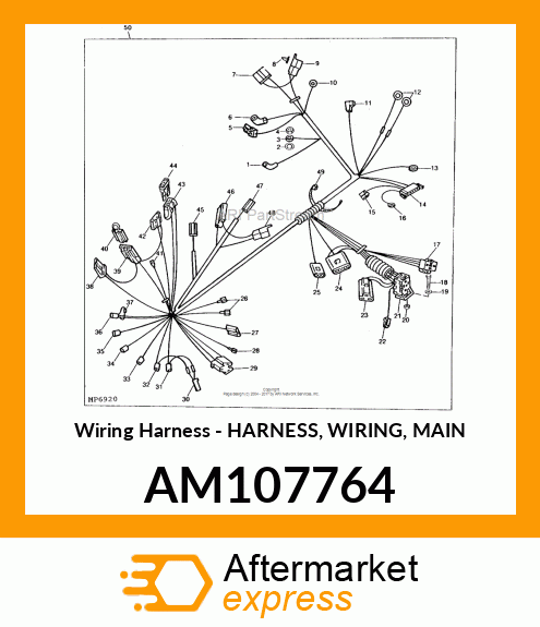 Wiring Harness - HARNESS, WIRING, MAIN AM107764