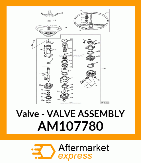 Valve - VALVE ASSEMBLY AM107780