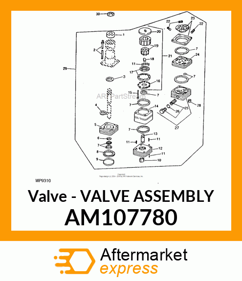 Valve - VALVE ASSEMBLY AM107780