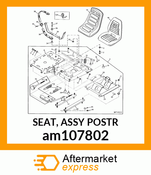 SEAT, ASSY POSTR am107802