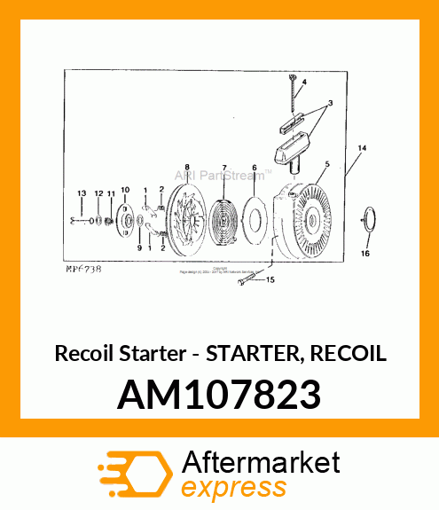 Recoil Starter - STARTER, RECOIL AM107823
