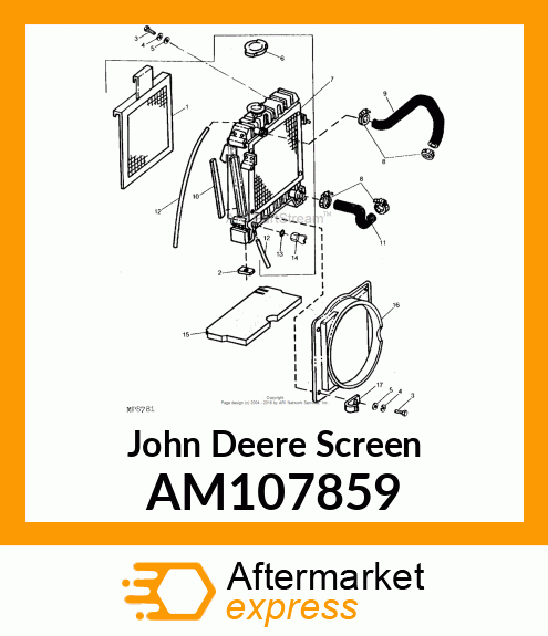 SCREEN ASSEMBLY AM107859