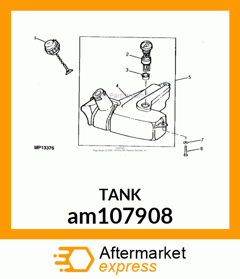 TANK, FUEL W/GAGE am107908