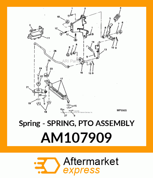 Spring - SPRING, PTO ASSEMBLY AM107909