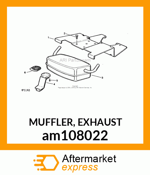 MUFFLER, EXHAUST am108022