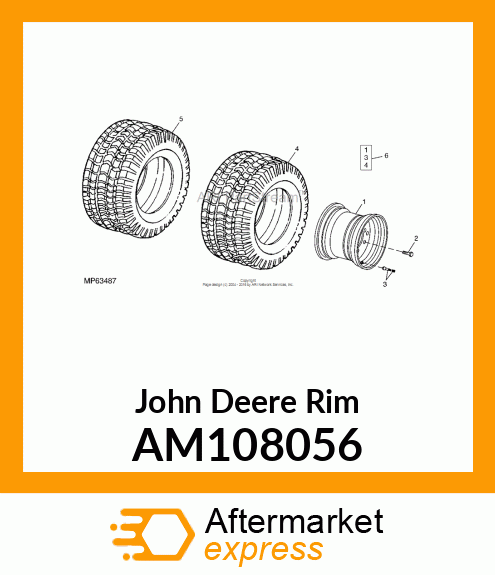 WHEEL, WELDED AM108056