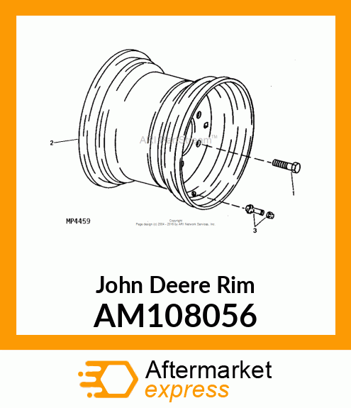 WHEEL, WELDED AM108056