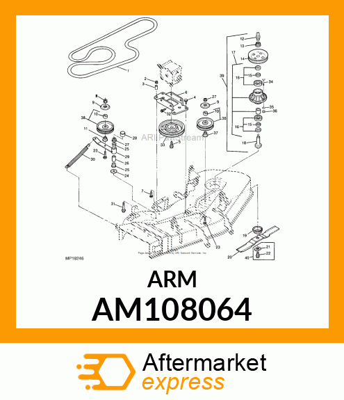 ARM, WELDED IDLER AM108064