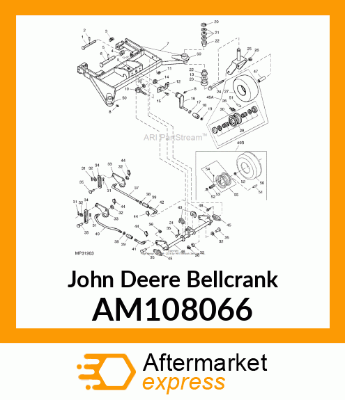 BELLCRANK, WELDED REAR AM108066