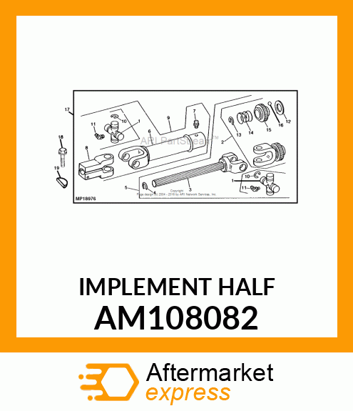 IMPLEMENT HALF AM108082