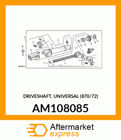 Universal Joint Yoke AM108085
