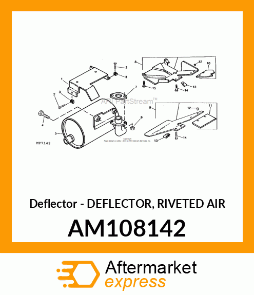 Deflector Riveted Air AM108142