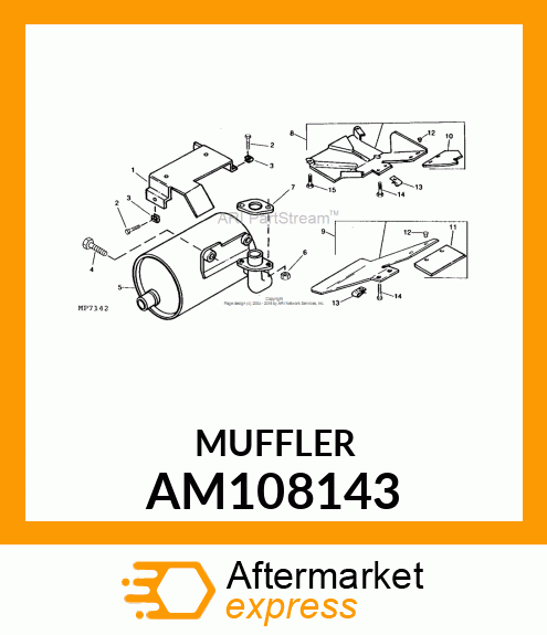 Muffler AM108143