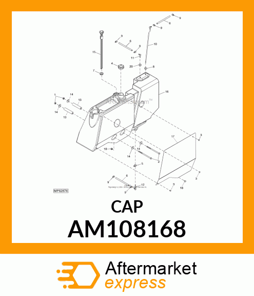 CAP, FUEL VENTED DIESEL AM108168