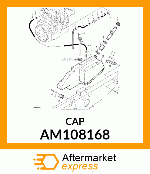 CAP, FUEL VENTED DIESEL AM108168