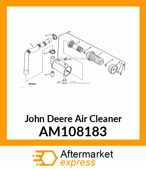 CLEANER, AIR ASSEMBLY AM108183