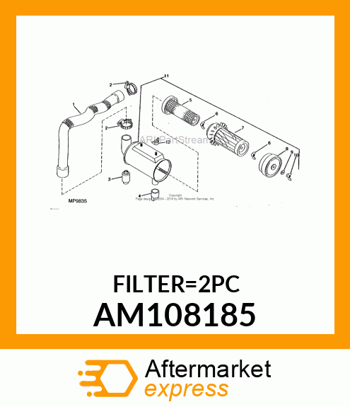 ELEMENT ASSY, SAFETY AM108185