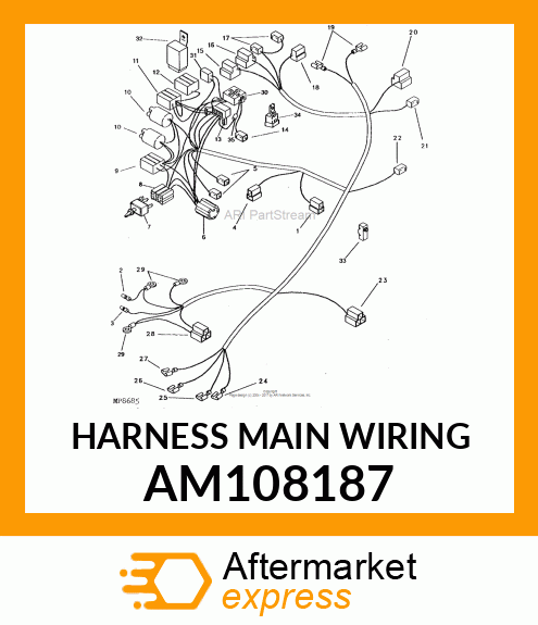 Harness Main Wiring AM108187