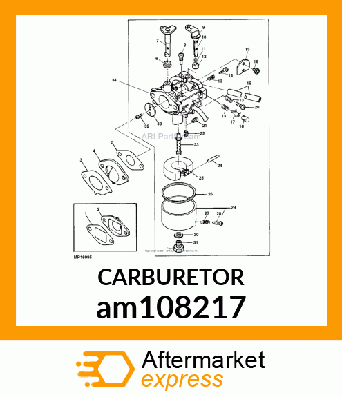 CARBURETOR am108217