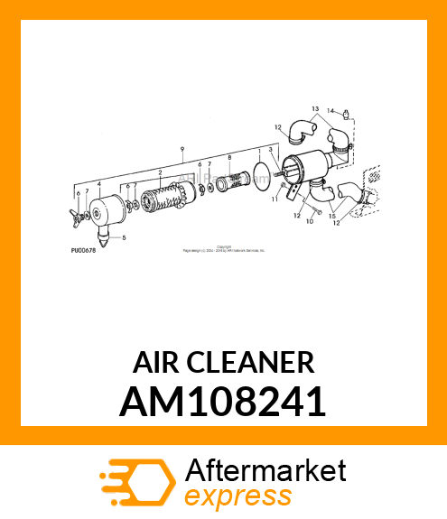 CLEANER, AIR ASSY AM108241