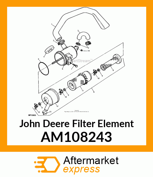 FILTER ELEMENT, ELEMENT,FILTER ASSY AM108243