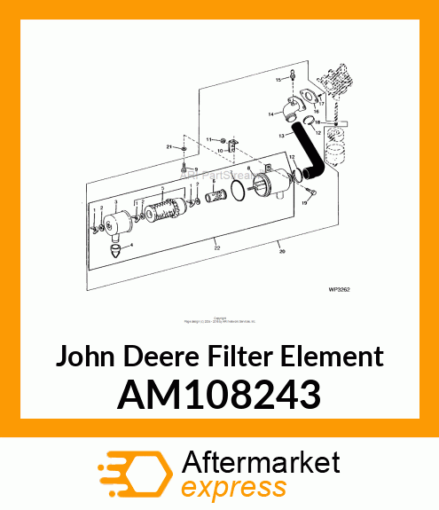 FILTER ELEMENT, ELEMENT,FILTER ASSY AM108243