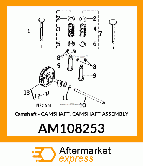 Camshaft - CAMSHAFT, CAMSHAFT ASSEMBLY AM108253