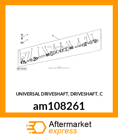 UNIVERSAL DRIVESHAFT, DRIVESHAFT, C am108261