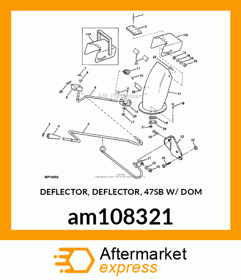 DEFLECTOR, DEFLECTOR, 47SB W/ DOM am108321