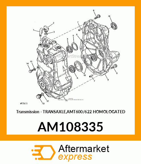 Transmission - TRANSAXLE,AMT600/622 HOMOLOGATED AM108335