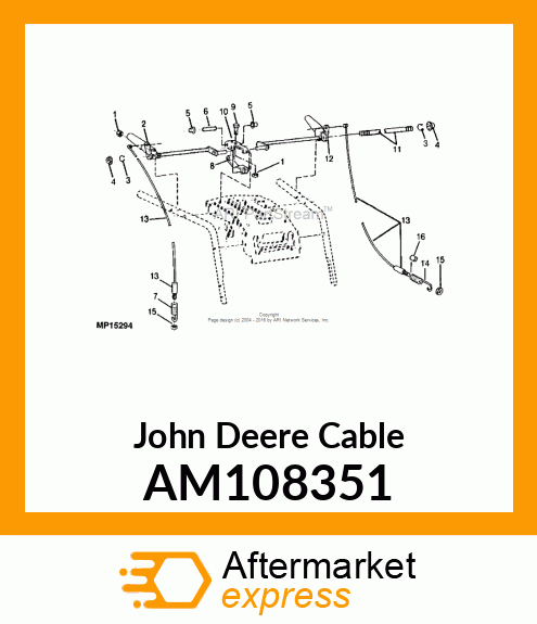 CLUTCH CABLE AM108351