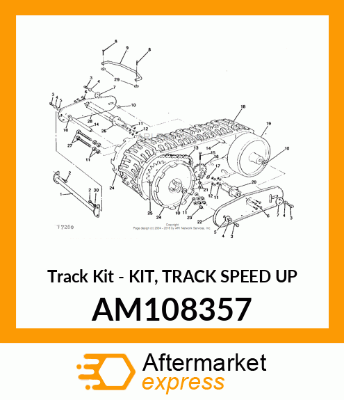 Track Kit - KIT, TRACK SPEED UP AM108357