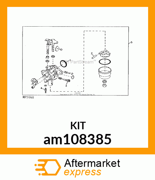 KIT, CARBURETOR OVERHAUL am108385