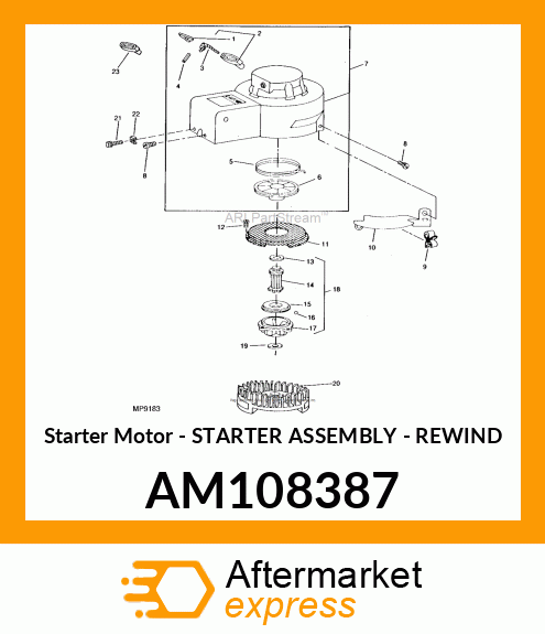 Starter Motor AM108387