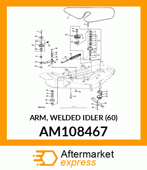 ARM, WELDED IDLER (60) AM108467