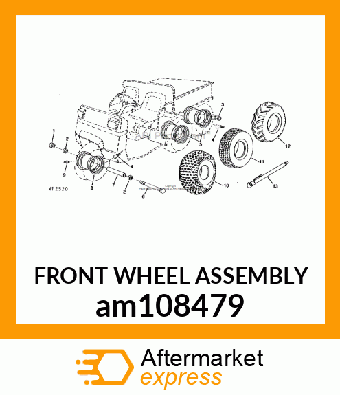 FRONT WHEEL ASSEMBLY am108479