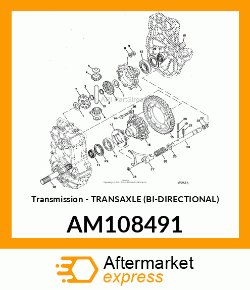 Transmission - TRANSAXLE (BI-DIRECTIONAL) AM108491