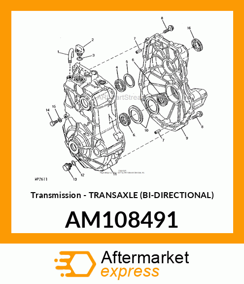 Transmission - TRANSAXLE (BI-DIRECTIONAL) AM108491