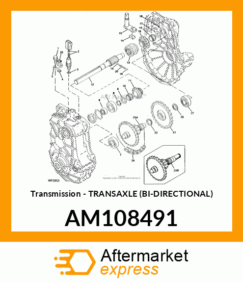 Transmission - TRANSAXLE (BI-DIRECTIONAL) AM108491