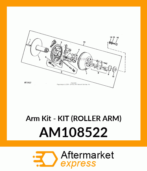 Arm Kit - KIT (ROLLER ARM) AM108522