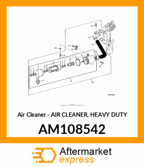 Air Cleaner - AIR CLEANER, HEAVY DUTY AM108542