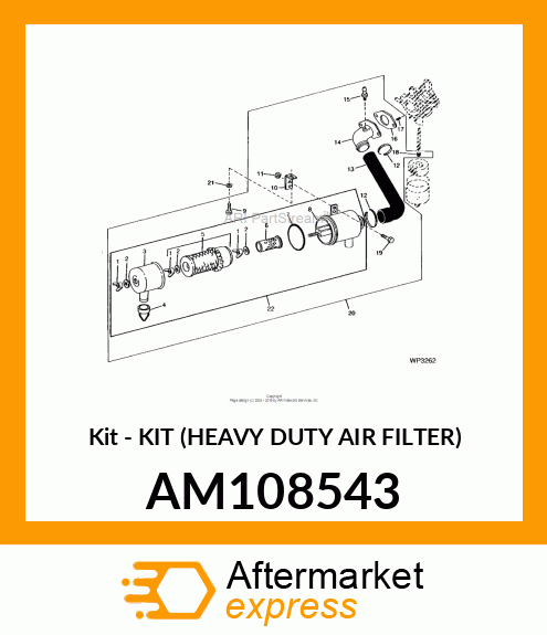 Kit - KIT (HEAVY DUTY AIR FILTER) AM108543