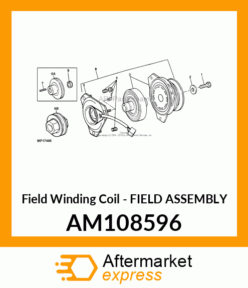 Field Winding Coil - FIELD ASSEMBLY AM108596