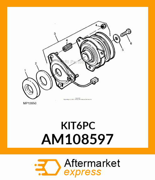 KIT, NUT amp; COIL SPRING AM108597