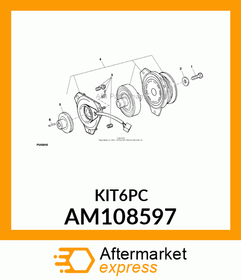 KIT, NUT amp; COIL SPRING AM108597